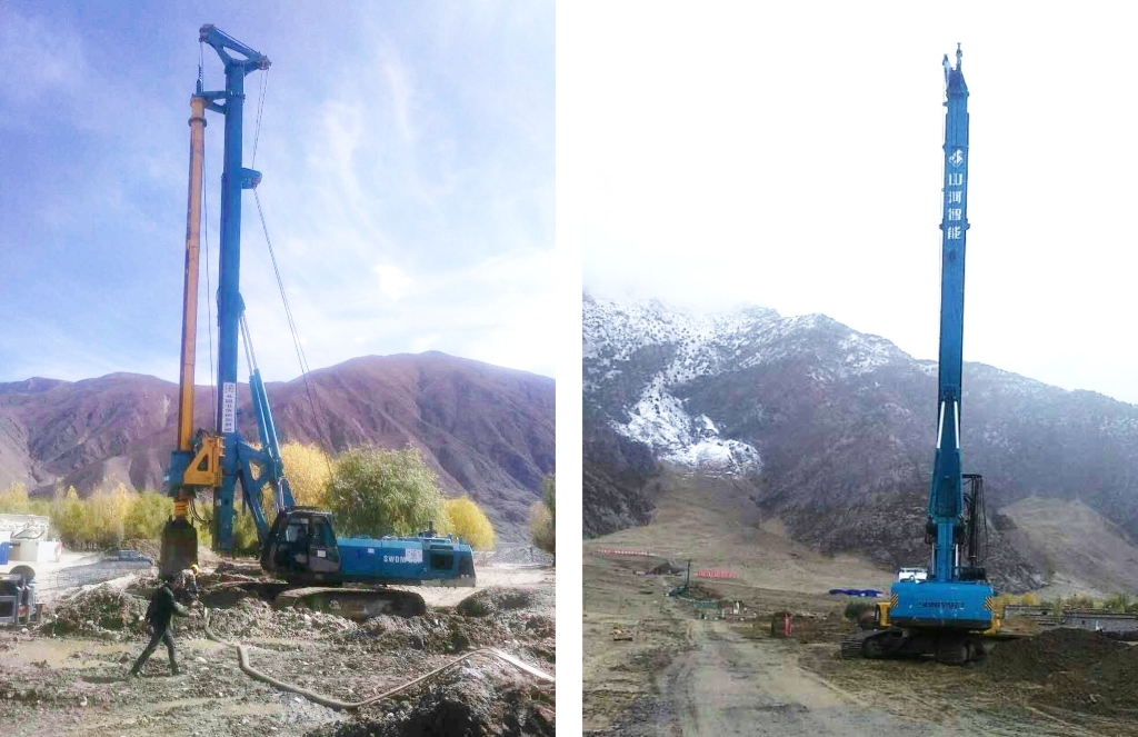 3499拉斯维加斯线路智能二十台旋挖钻机高原施工放异彩