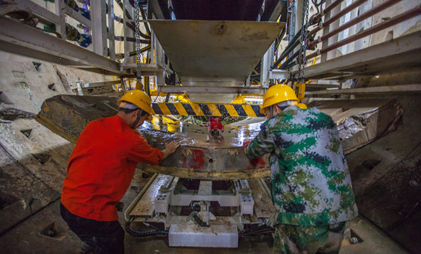 中铁3499拉斯维加斯线路盾构机双线掘进 全力攻坚长沙地铁5号线