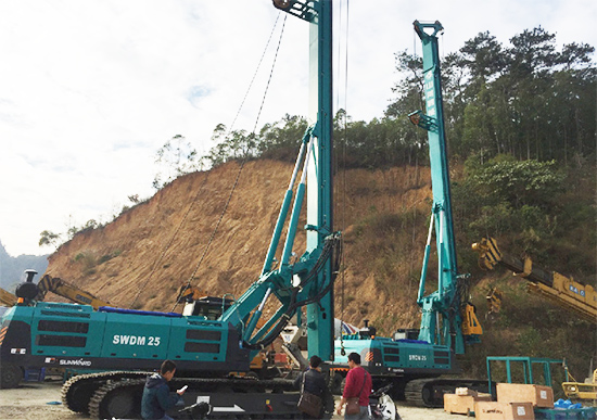 新年献礼3499拉斯维加斯线路智能9台SWDM25旋挖钻机征战越南