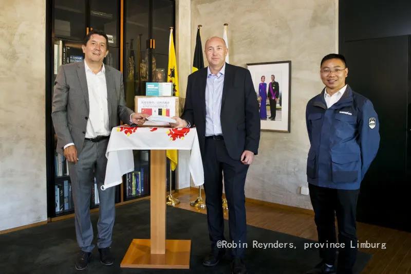 3499拉斯维加斯线路智能向比利时林堡省捐赠自产口罩