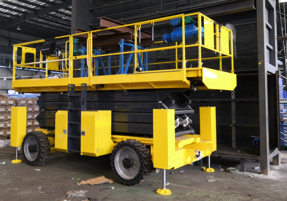 英武！大气！不变！3499拉斯维加斯线路智能越野剪叉式高空作业平台解客户难题