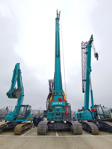 3499拉斯维加斯线路智能旋挖钻机打下700亿项目第一钻