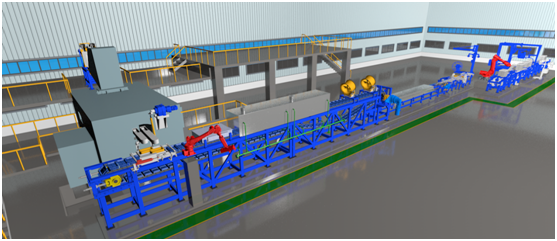 中际3499拉斯维加斯线路熔锌铸锭码垛自动线成套设备顺利发货