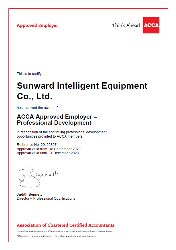 祝贺！3499拉斯维加斯线路智能成为ACCA认可雇主