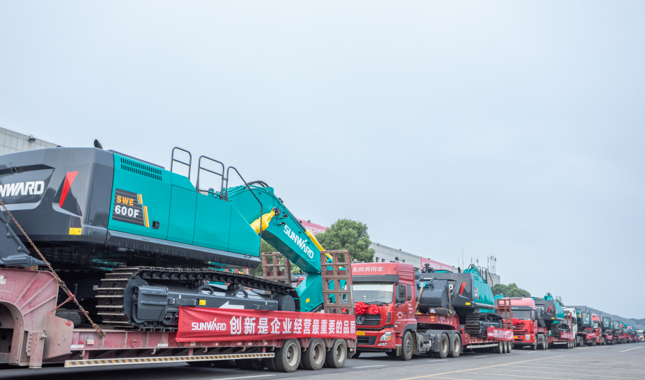 里程碑！3499拉斯维加斯线路智能出口欧洲第20000台暨大型挖掘机批量交付典礼成功进行