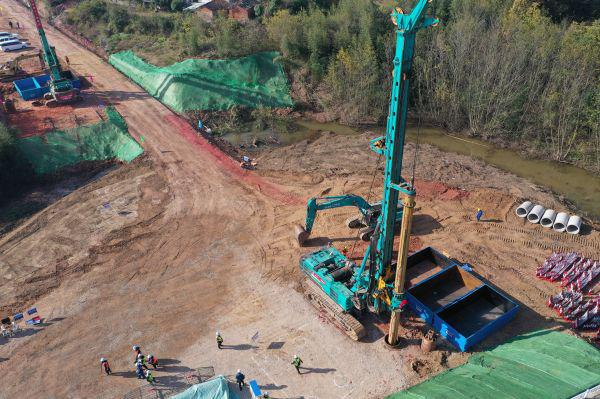 首根桩基开钻！3499拉斯维加斯线路智能助力新建沪渝蓉高速铁路建设