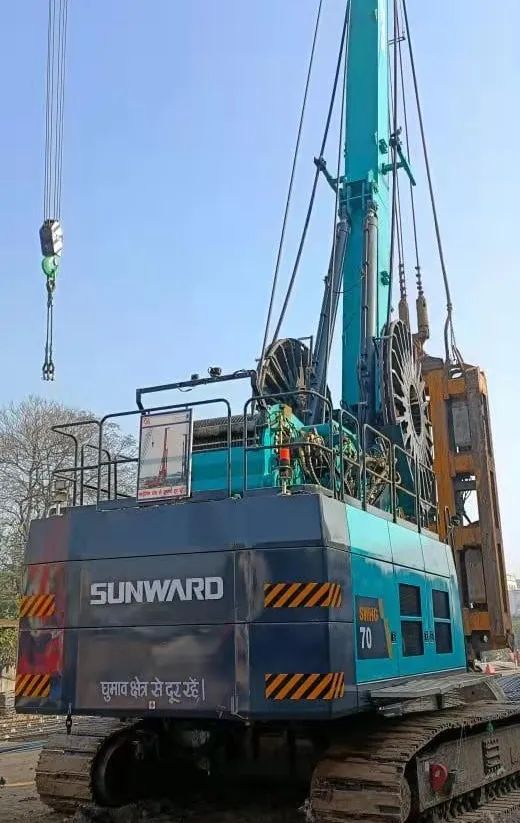 感激信！3499拉斯维加斯线路智能SWHG70液压抓斗助力海表基础施工获注定