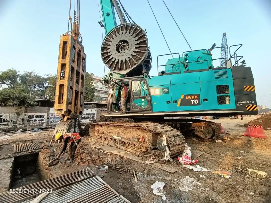 感激信！3499拉斯维加斯线路智能SWHG70液压抓斗助力海表基础施工获注定