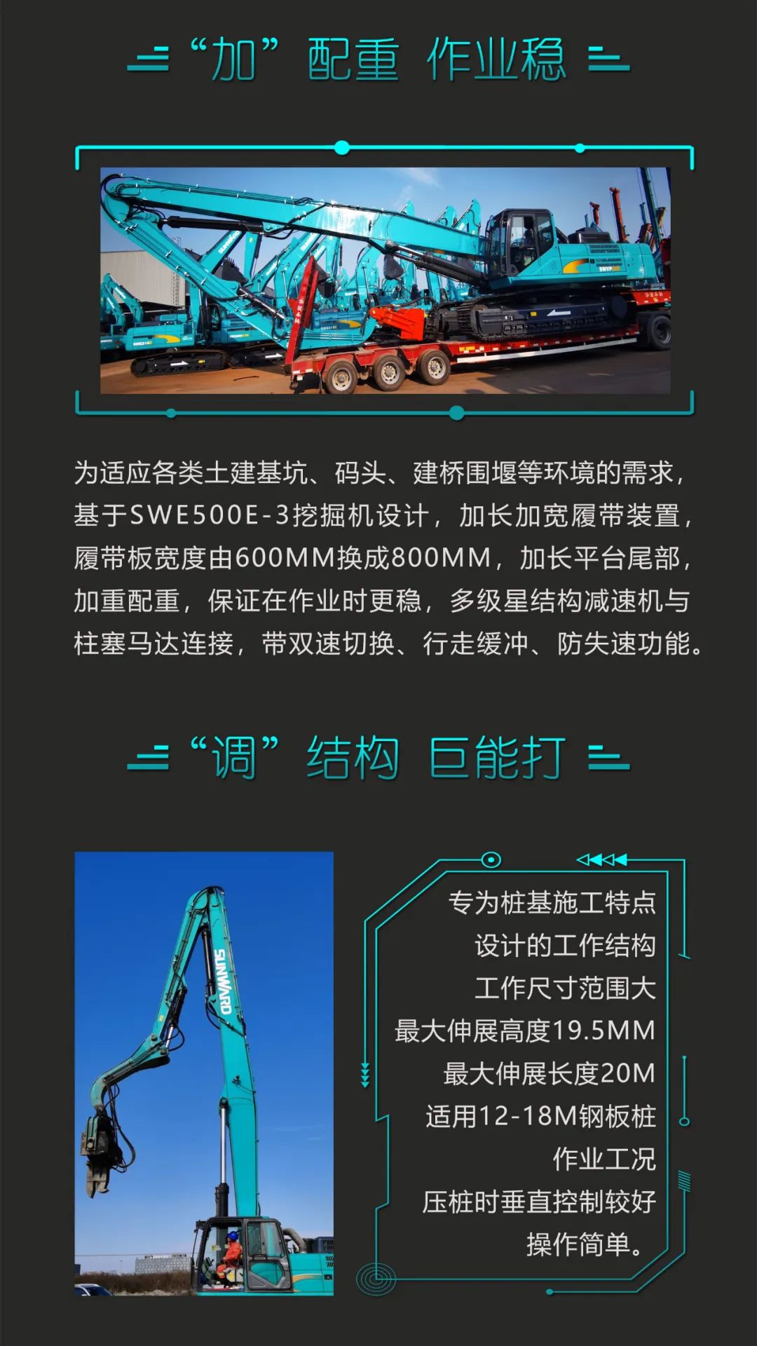 一图读懂 | 专业、高效、经济！3499拉斯维加斯线路智能带您解锁液压振动桩机的多种用处