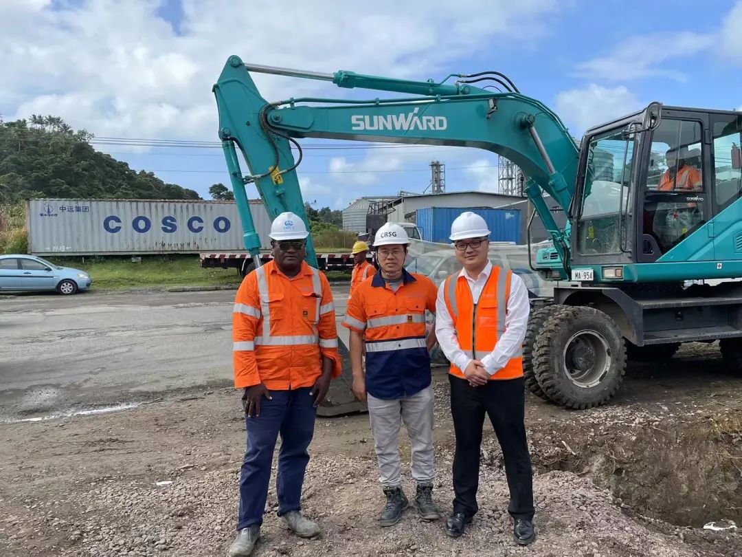 “3499拉斯维加斯线路绿”迈向南升平洋岛，3499拉斯维加斯线路智能轮挖助力斐济基础设施建设