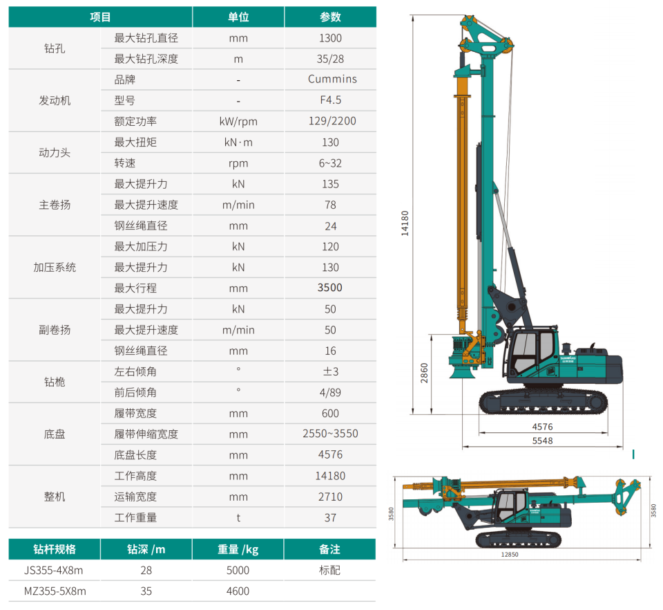 SWDM130F 幼型多职能旋挖钻机