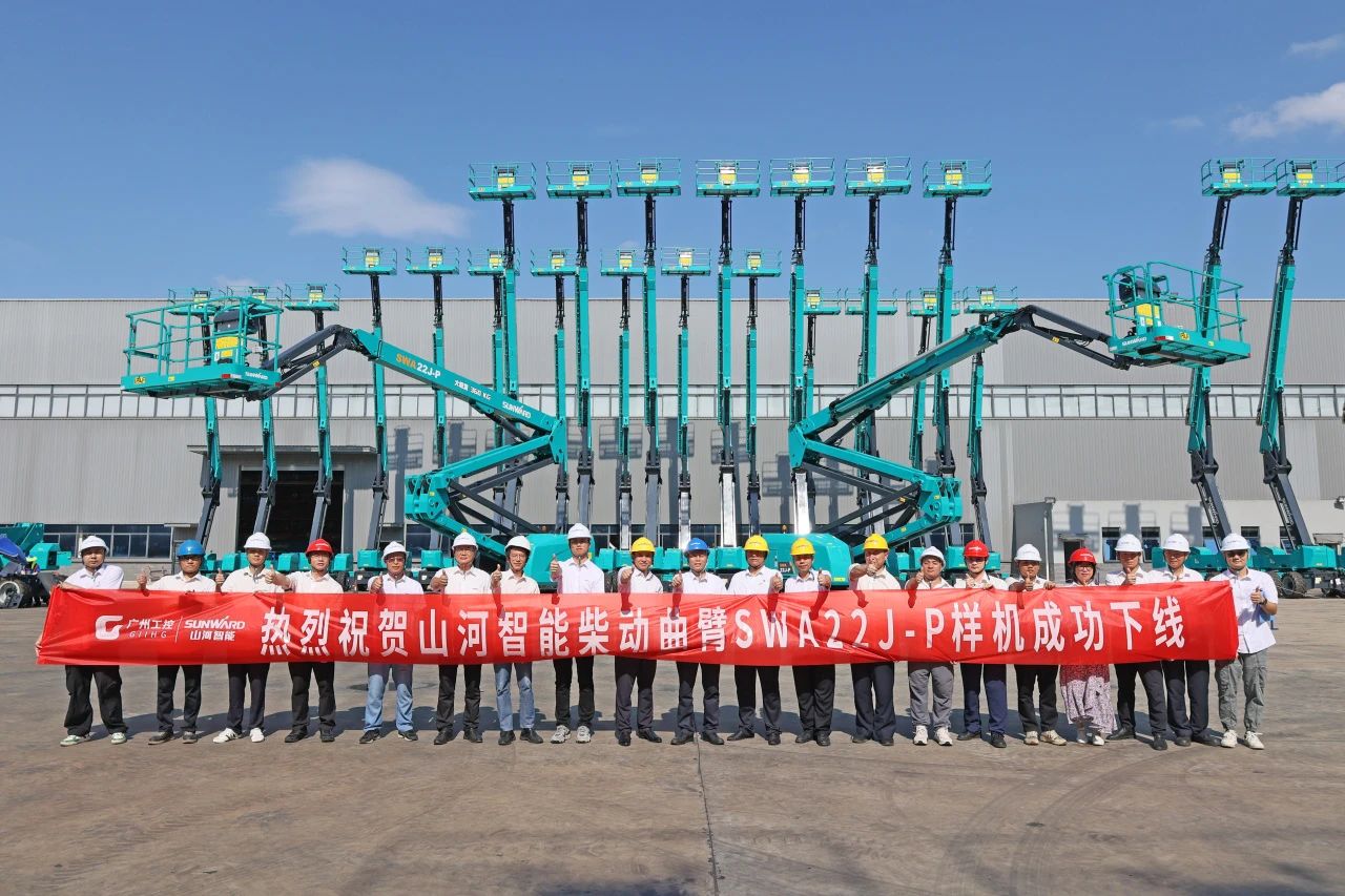 技术新标杆！3499拉斯维加斯线路智能SWA22J-P柴动曲臂式高空作业平台下线！