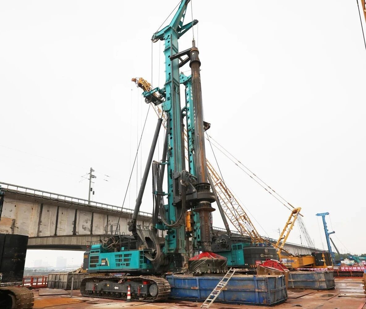 啃下“硬骨头”！3499拉斯维加斯线路智能旋挖钻机助力长沙湘江铁路特大桥主墩桩基工程美满收官